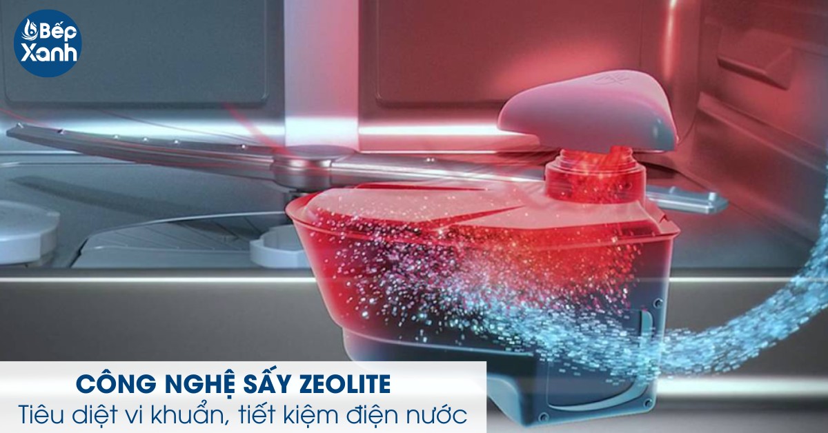 Công nghệ Zeolite sấy chén đĩa hiệu quả, tiết kiệm điện nước