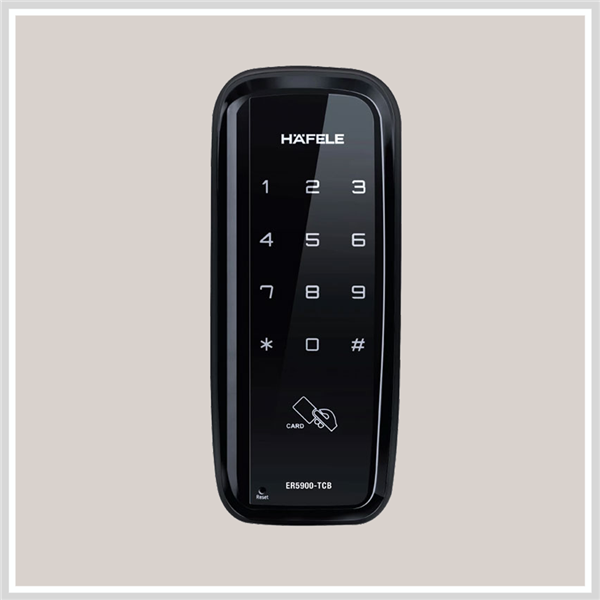 Khóa điện tử Hafele ER5900-TCB cho cửa sẳt / Màu đen, mã số 912.05.657