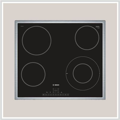 Bếp Bosch HMH.PKF645FN1E  | Bếp điện 60cm, 4 vùng nấu, mặt kính ceramic (mẫu kế thừa của PKF645E14E) Series 6