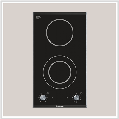 Bếp Bosch HMH.PKF375V14E | Bếp điện 30cm, 2 vùng nấu, mặt kính ceramic, Series 2
