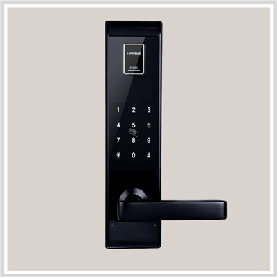 Khóa điện tử Hafele EL9000-TCS / Màu đen, cho Cửa gỗ, Mã số 912.05.378
