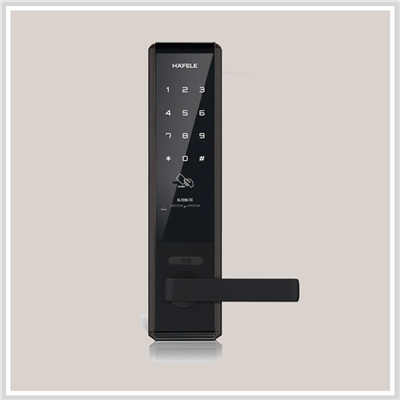 Khóa điện tử Hafele EL7200-TC cho cửa gỗ / Thân khóa nhỏ, màu đen, mã số  912.05.714