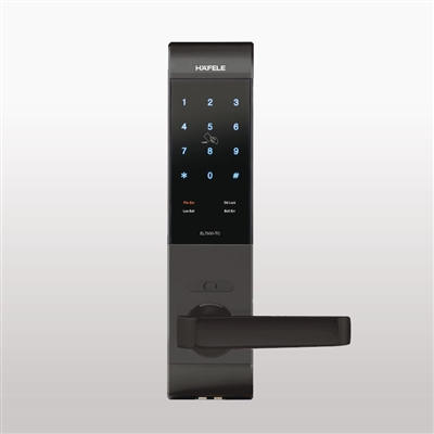 Khóa điện tử Hafele EL7500-TC cho cửa gỗ / Thân khóa nhỏ, màu xám, mã số 912.05.716