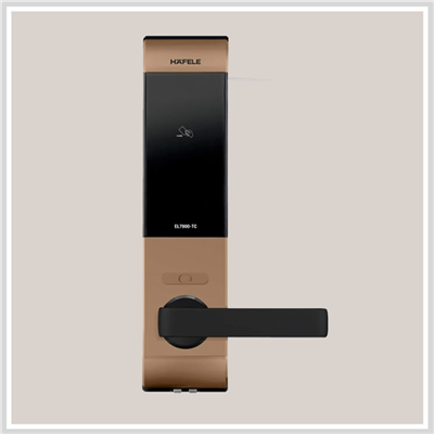 Khóa điện tử Hafele EL7900 / Thân khóa nhỏ, dùng cho Cửa gỗ, màu Vàng hồng, Mã số 912.05.652